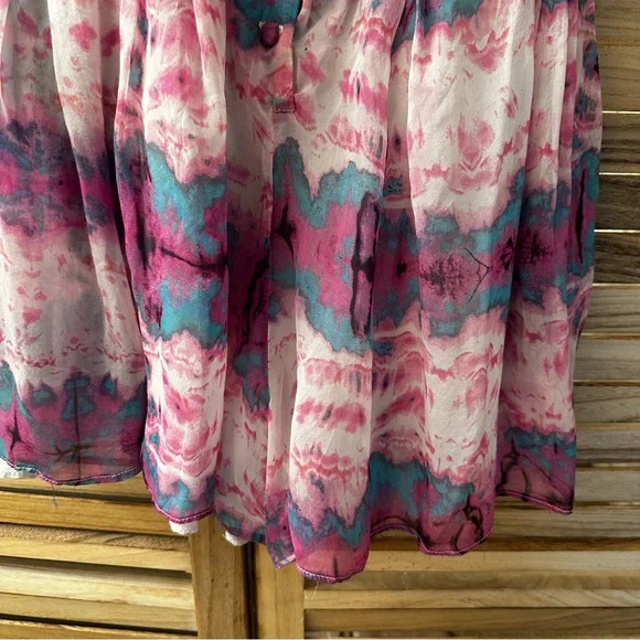 Rare Vanessa Mooney Watercolor Venus Multicolor Romper size S